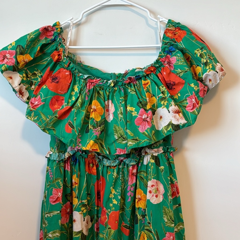 Cara Cara Liesel Floral Off-The-Shoulder Mini Dress Size: M - Picture 3 of 9